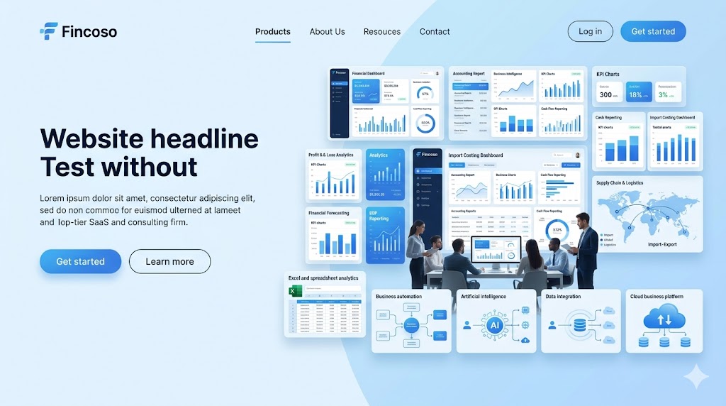 Fincoso finance accounting and business intelligence solutions logo