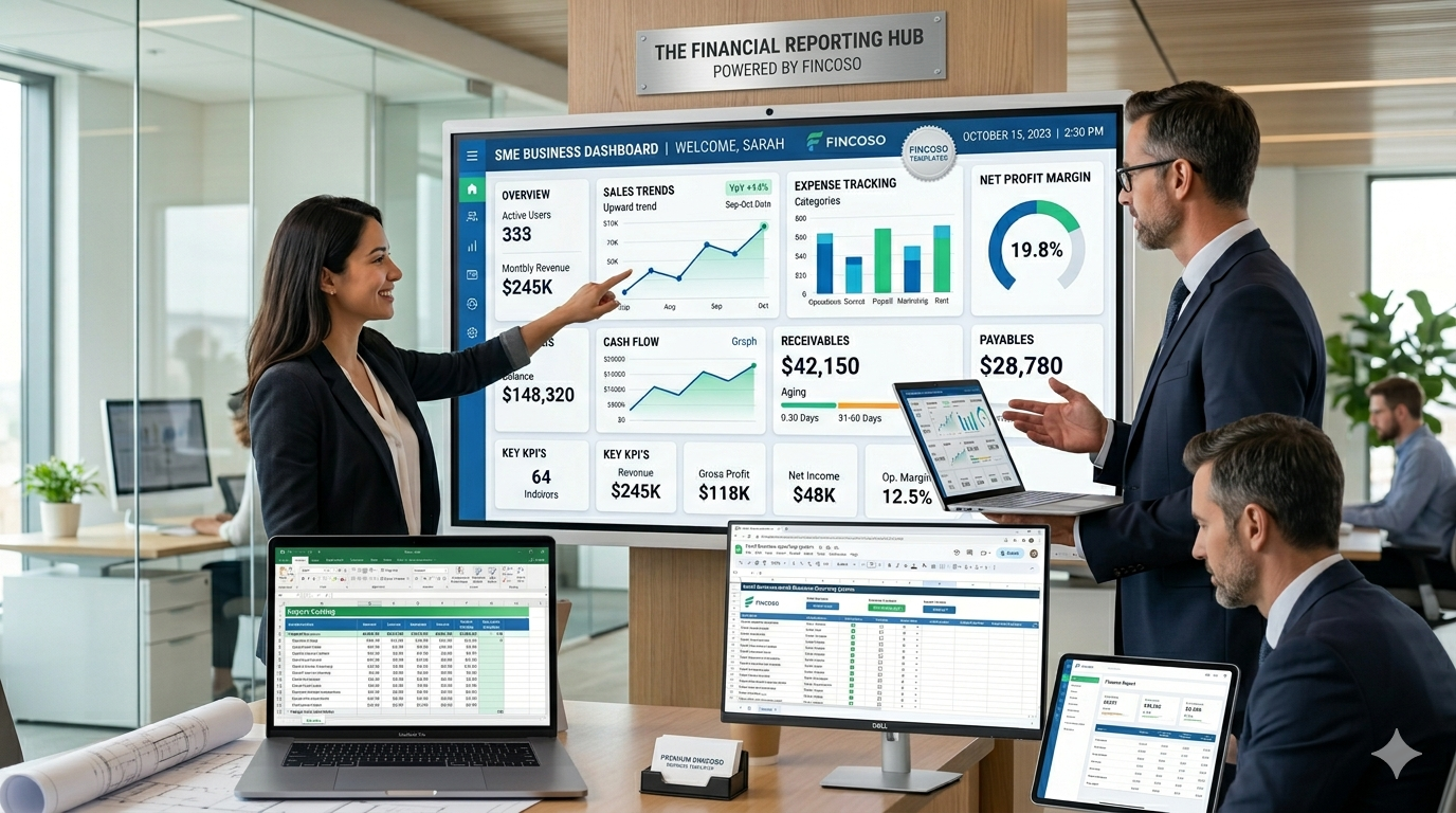 Excel business templates and dashboard solutions for finance accounting and small businesses