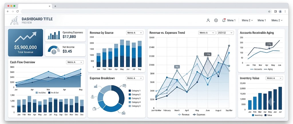 fincoso finance dashboard preview
