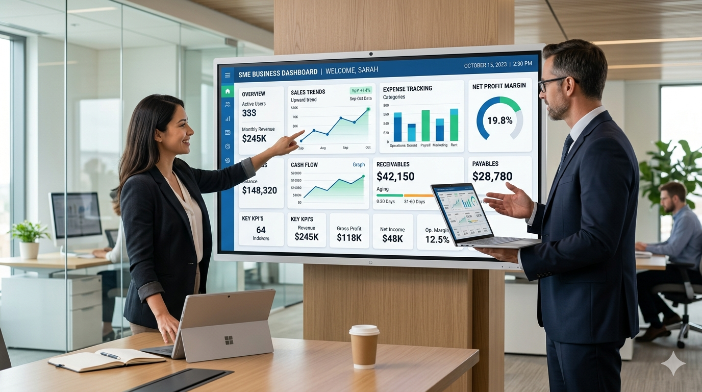 SME Business Dashboard for small business reporting